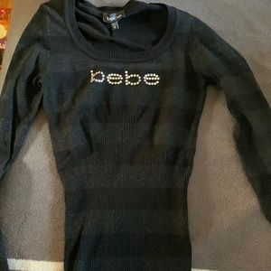 Bebe black long sleeve m